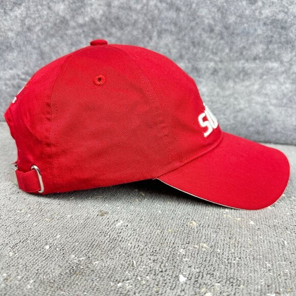 Adidas UEFA EURO 2008 Suisse Switzerland Red Baseball Cap Adjustable Hat Striped - Picture 12 of 16